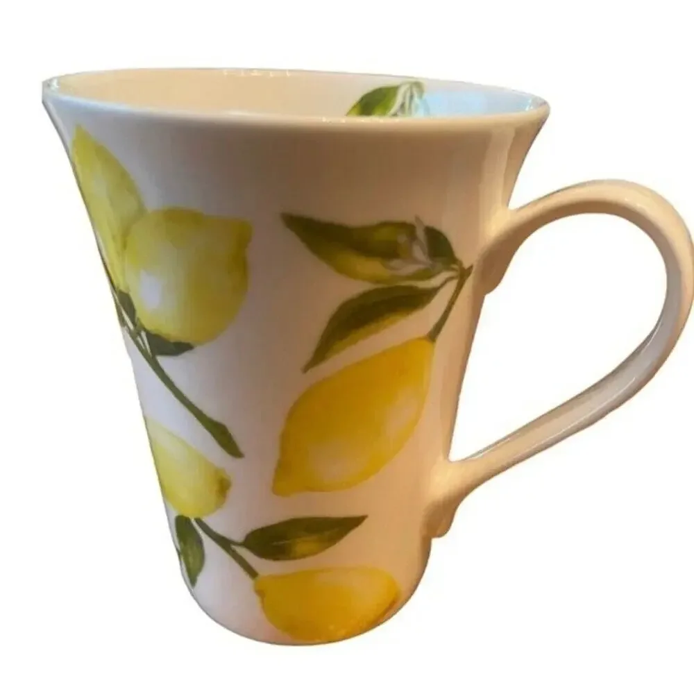 Mikasa Lemons coffee cups, set of 4 new in box.